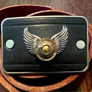 48” Custom Leather Belt and Buckle